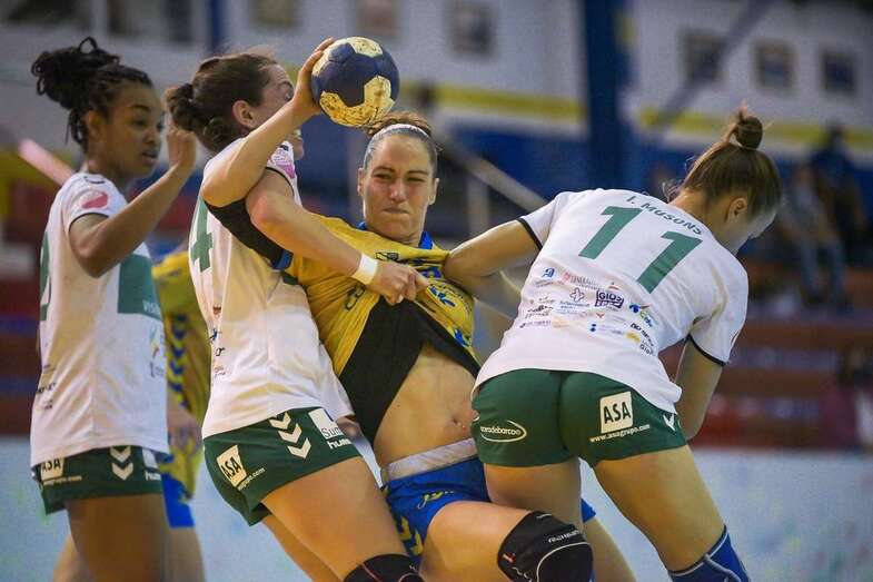 Trance del partido disputado esta tarde en Telde/TA.